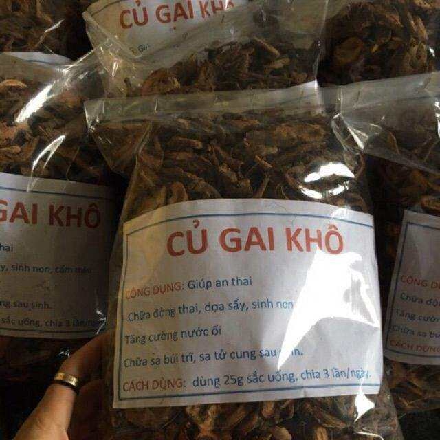 1kg củ gai khô dưỡng thai an thai cho bà bầu rất tốt.