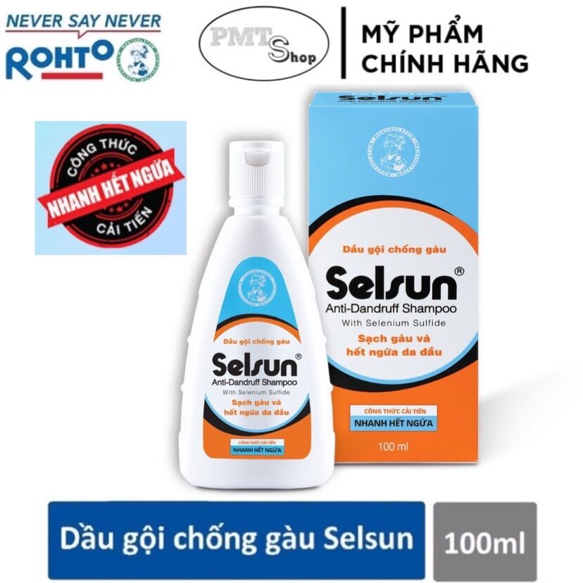 Dầu gội chống gàu Selsun 100ml Anti Dandruff Shampoo sạch nấm, hết ngứa da đầu