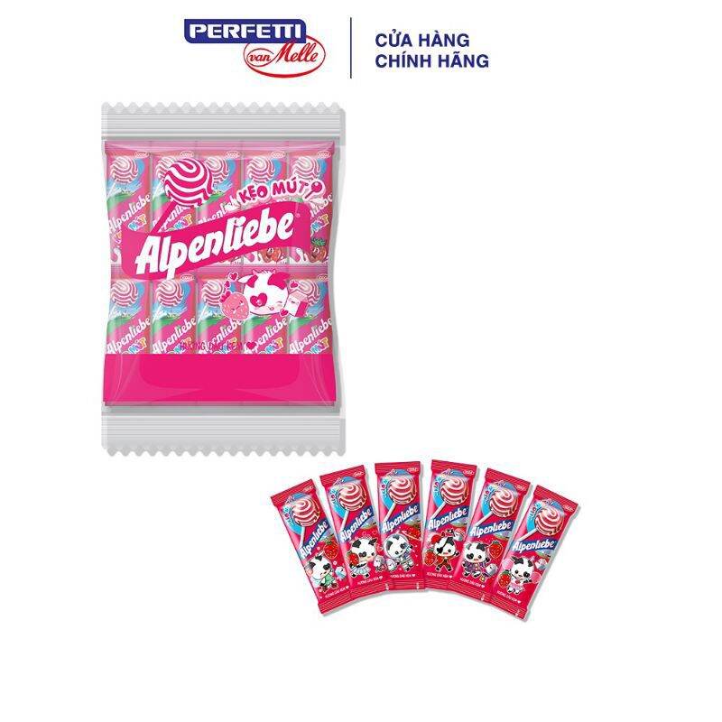 Kẹo mút alpenliebe hương dâu kem(gói 50 que)