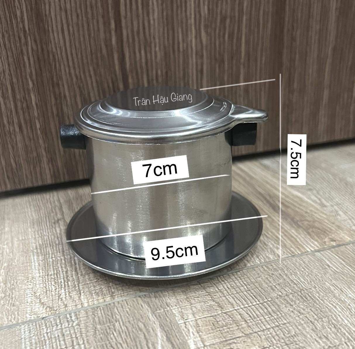 Phin Inox Pha Cà Phê thân dính liền đáy