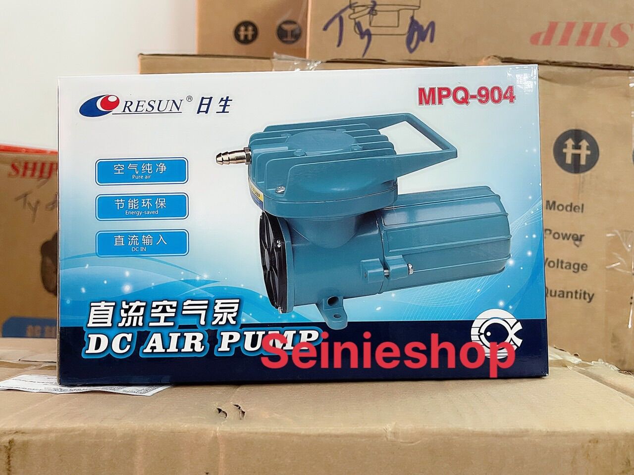 Máy thổi khí oxy xài bình 12v Resun MPQ 904