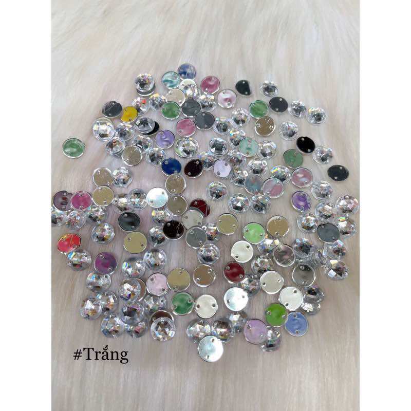 140 viên hạt đá tròn kết 8mm-10mm đủ màu trang trí handmade