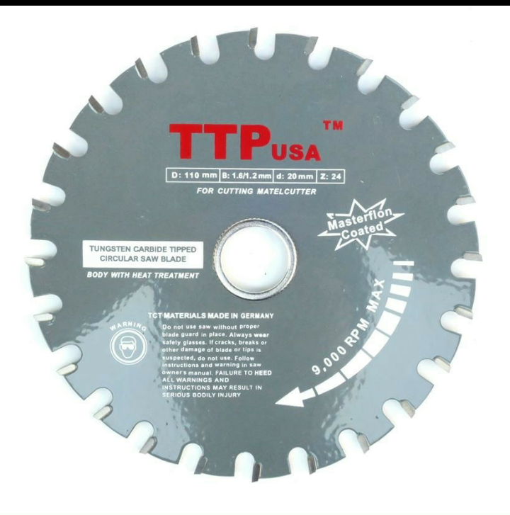 Lưỡi cắt sắt TTP usa 110 mm 24 răng made in Germany
