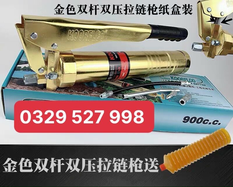 Bơm mỡ bò bằng tay sử dụng mỡ ống