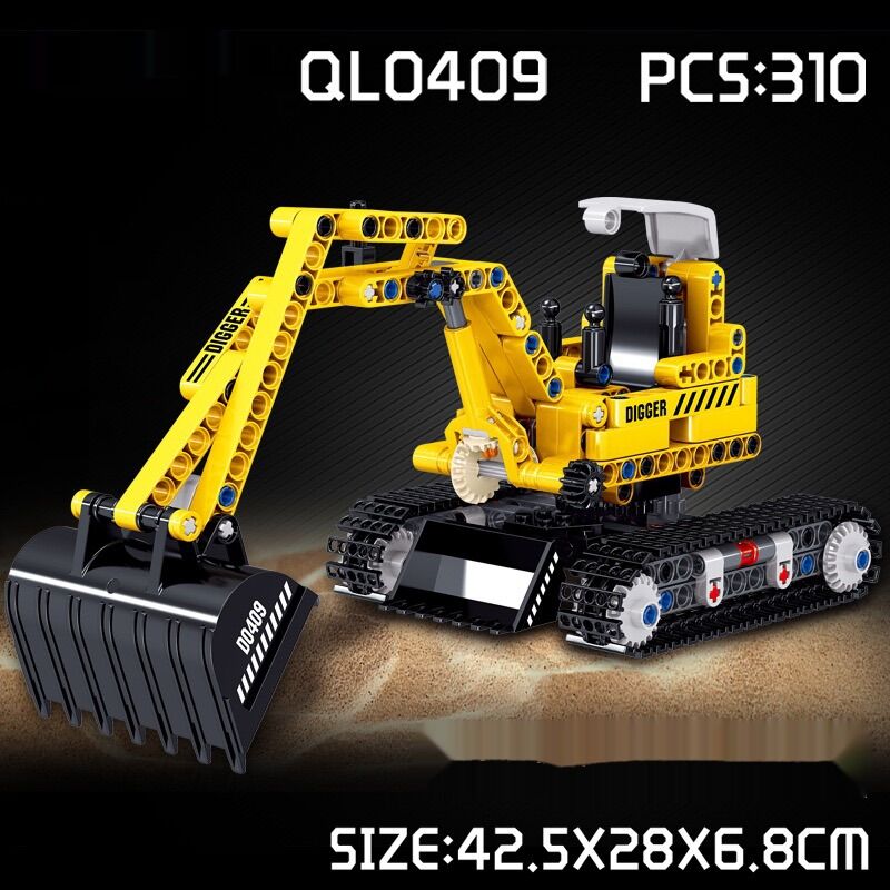 302PCS ĐỒ CHƠI LEGO LẮP GHÉP MÔ HÌNH XE MÁY XÚC TECHNIC QL0408