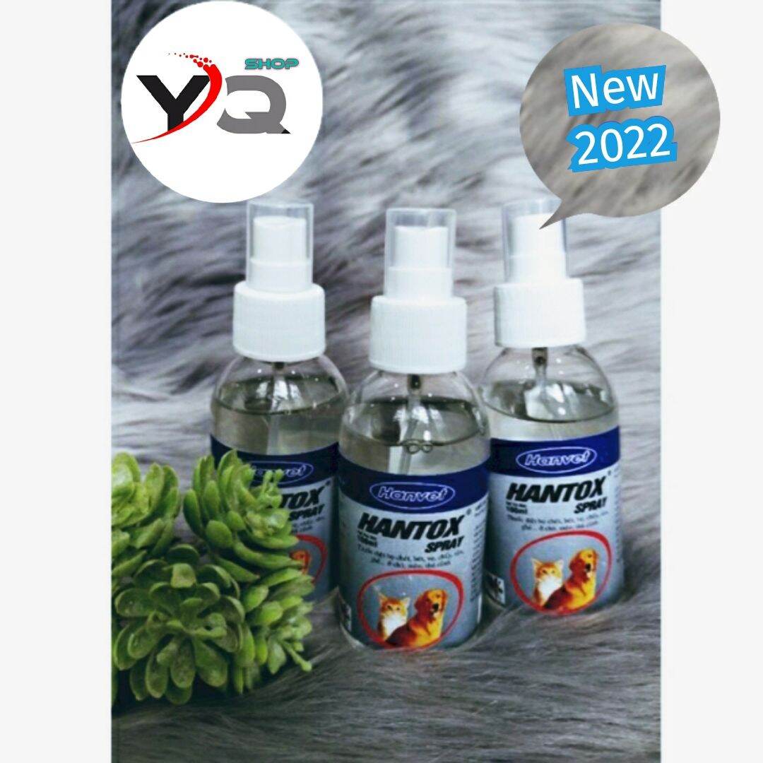 Lọ xịt tiện dụng Hantox Spray trị ve, rận, bọ chét cho Chó, mèo