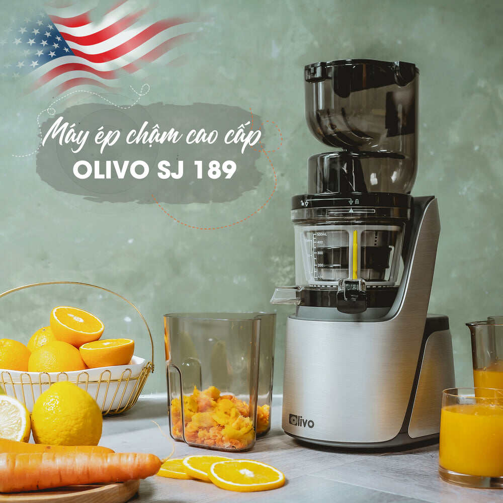 Máy ép chậm olivo sj189 - bảo hành 10 năm