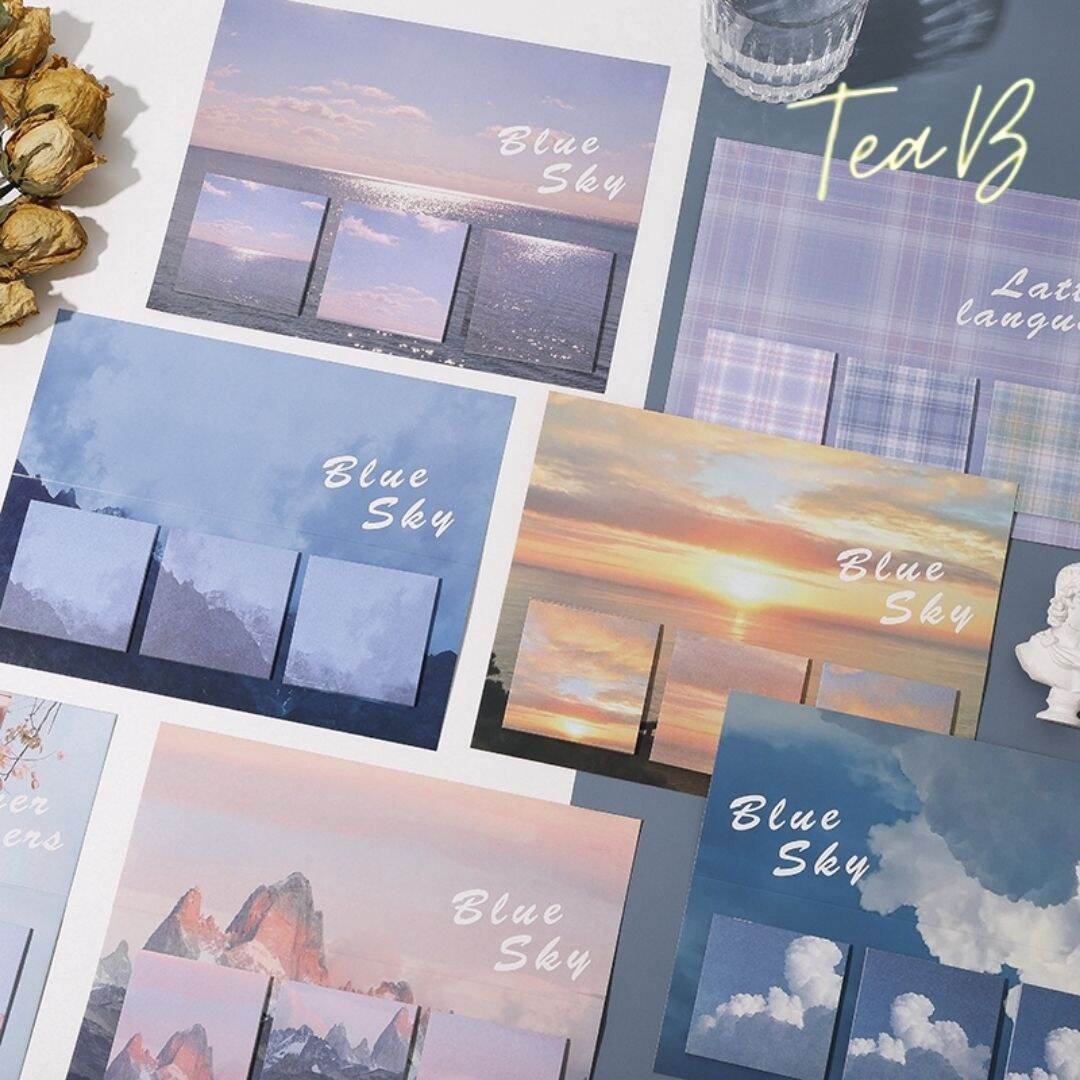 Set 60 tờ giấy note (ghi chú) phong cảnh (Tea.B/N01)