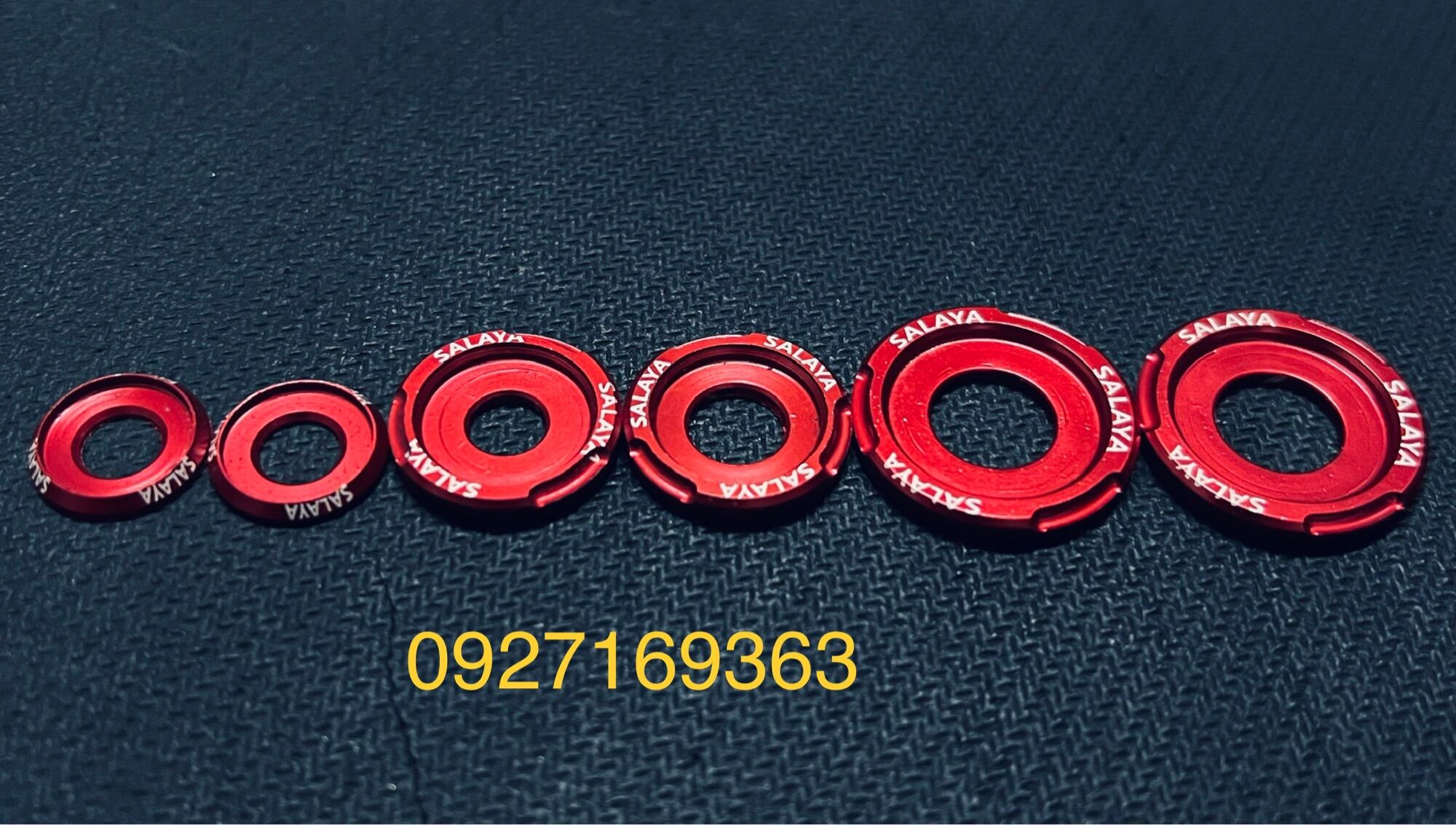 Lông đền nhôm màu đỏ salaya