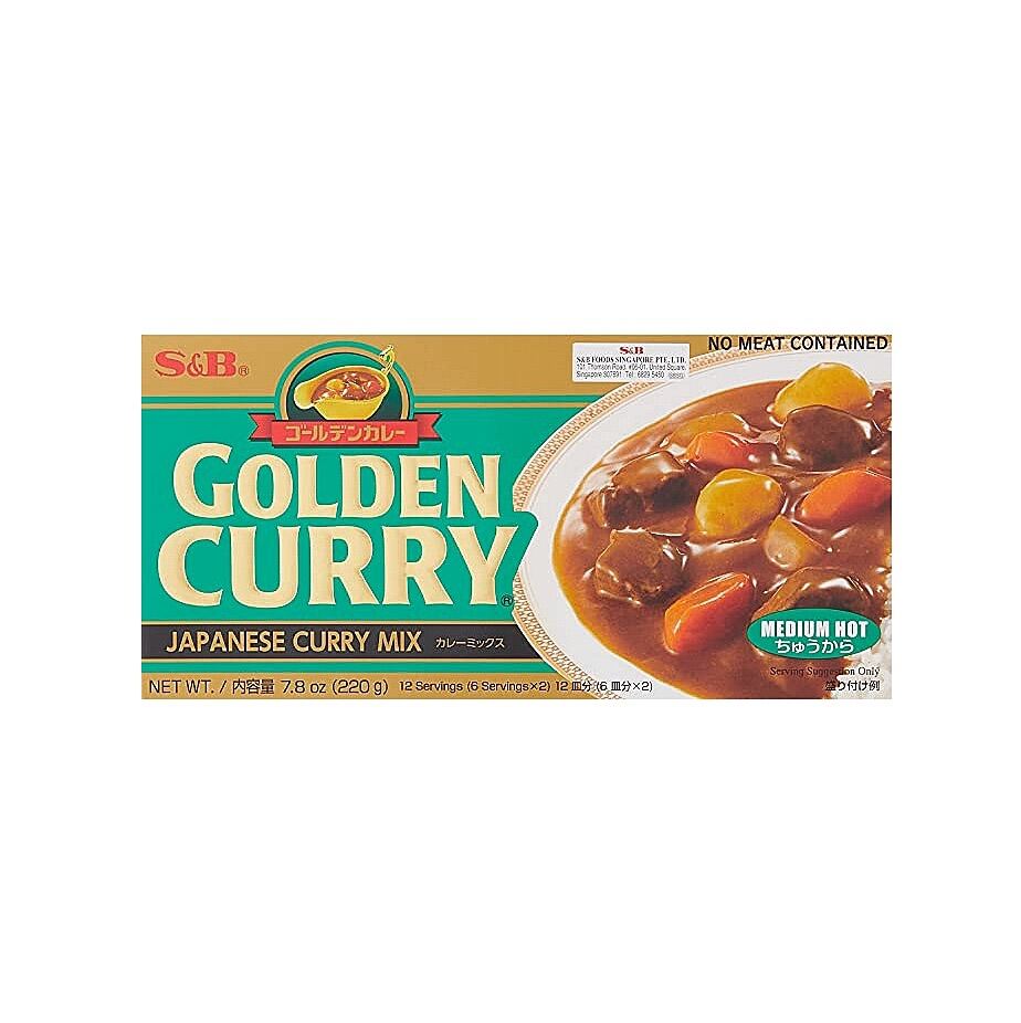 Cà Ri Vàng Với Rau Quả cay Vừa  Golden Curry S&B