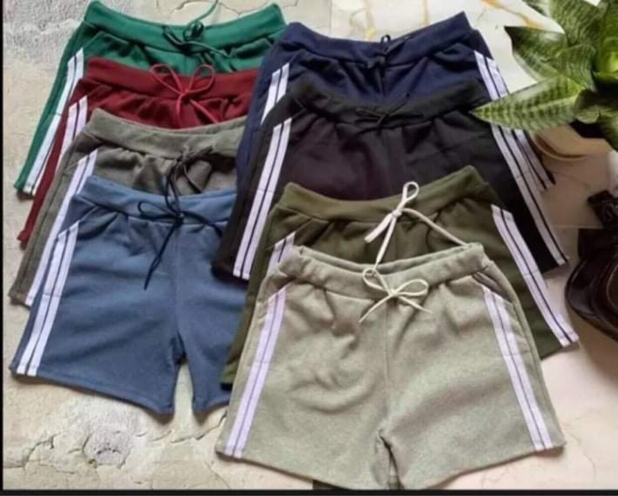 . Quần short viền hai sọc thể thao nữ freesize dưới 58kg