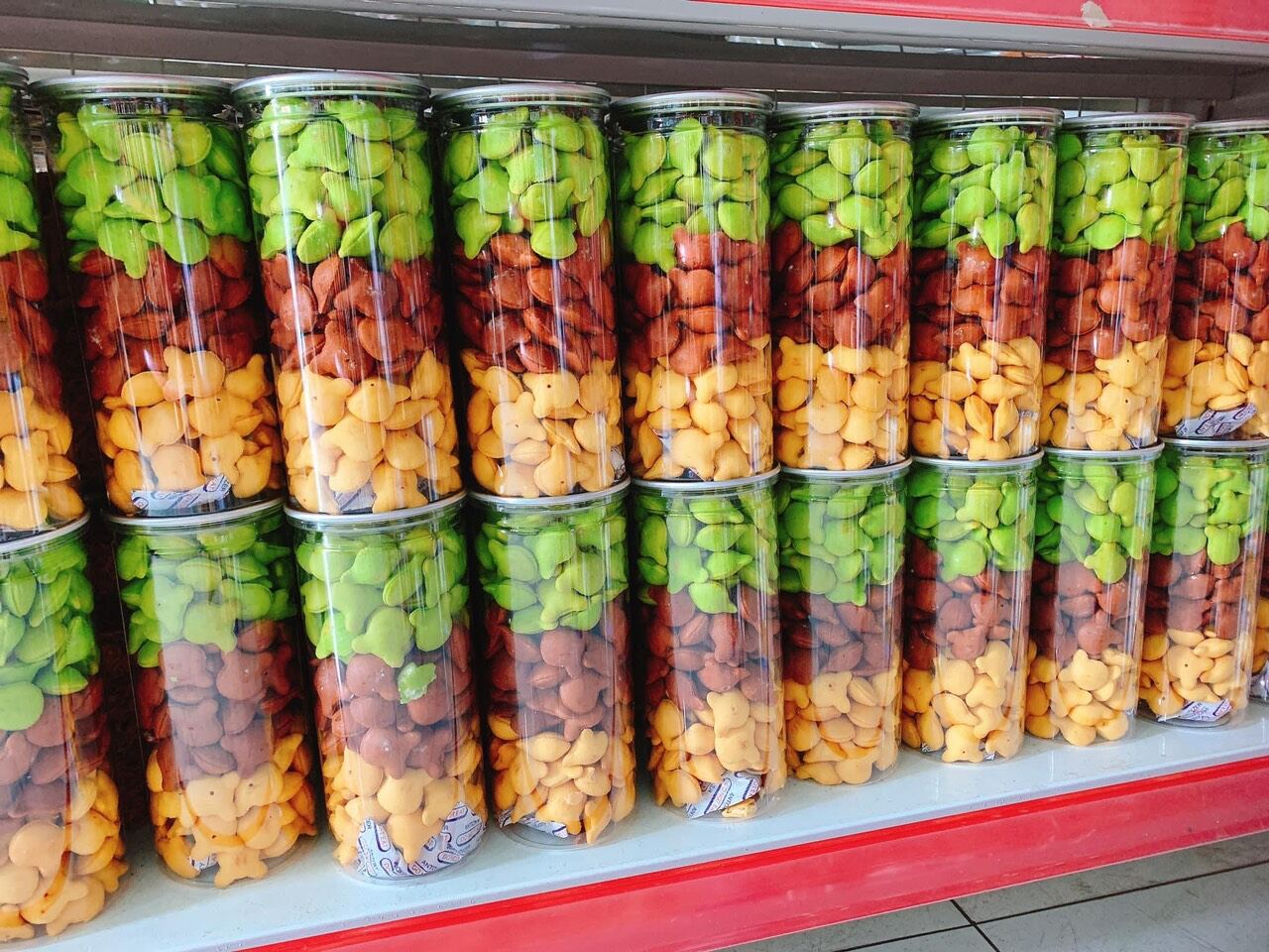 410g bánh gấu nhân kem mix vị, bánh gấu Thiên Hồng