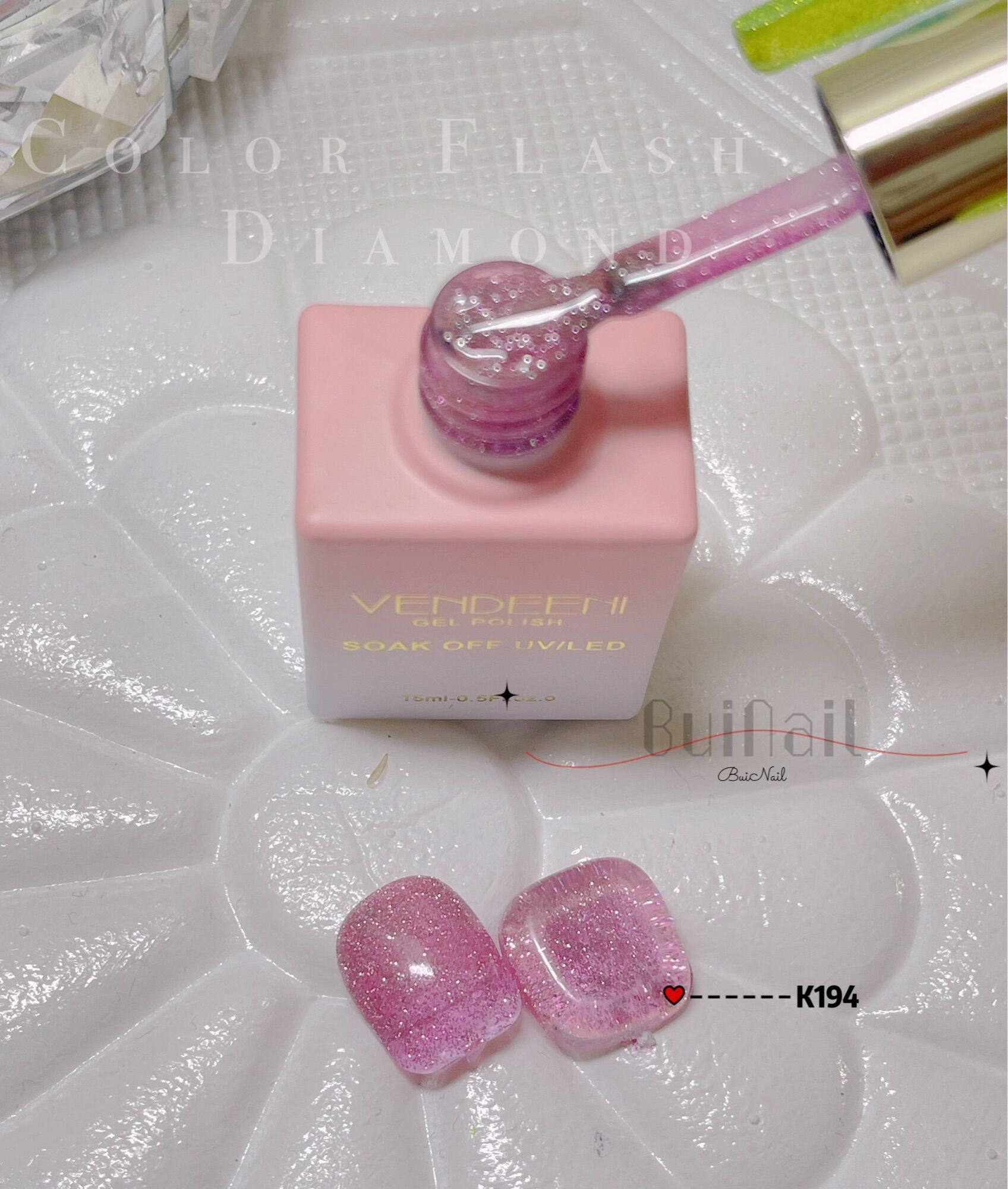 SƠN GEL K19 FLASH MÀU DẠ QUANG VENDENNI