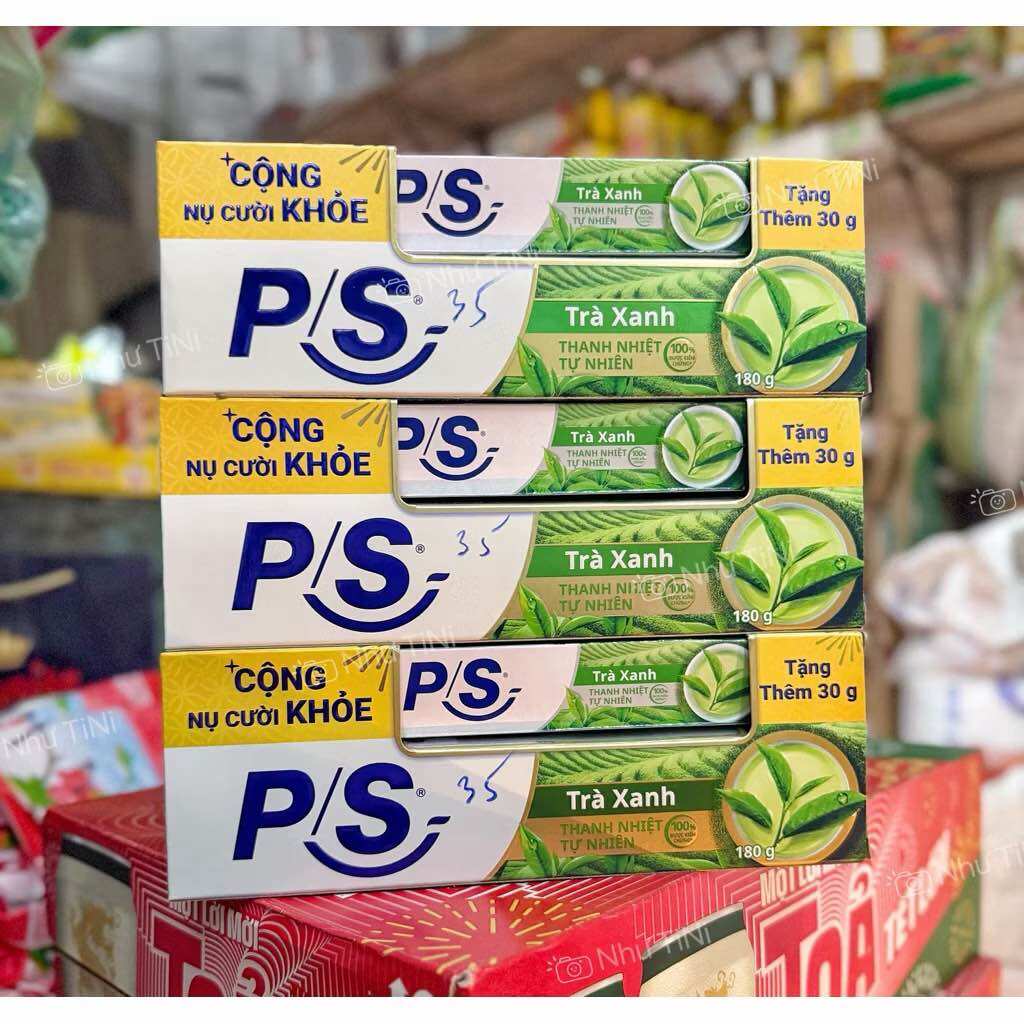 Kem đánh răng p/s Trà Xanh 180g tặng kèm chai 30g