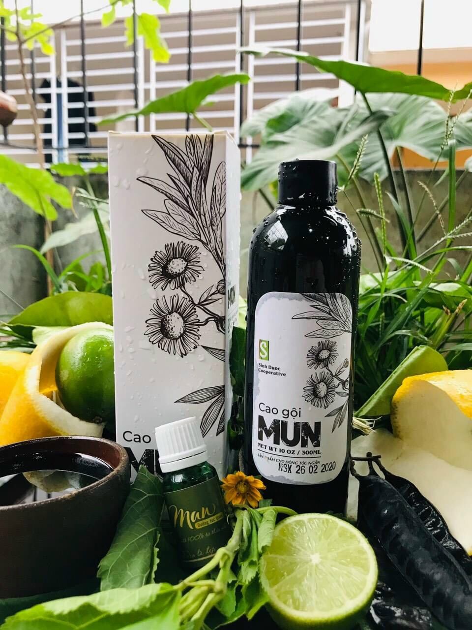 Cao Gội MUN 300ml HTX Sinh Dược- dầu gội thiên nhiên từ thảo dược