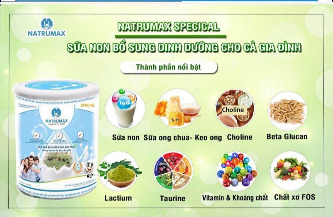 [HCM]Sữa non Natrumax Special 800g