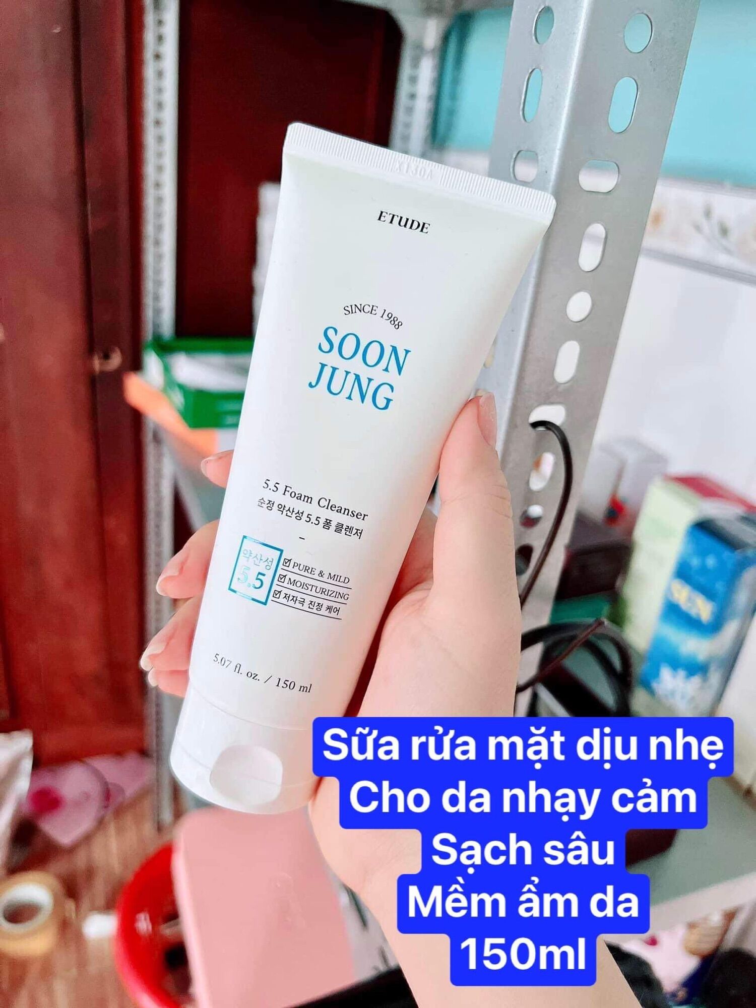 Sữa rửa mặt dịu nhẹ SOON JUNG 150ml Hàn Quốc
