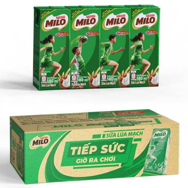 Sữa milo 180ml 1lốc 4 hộp