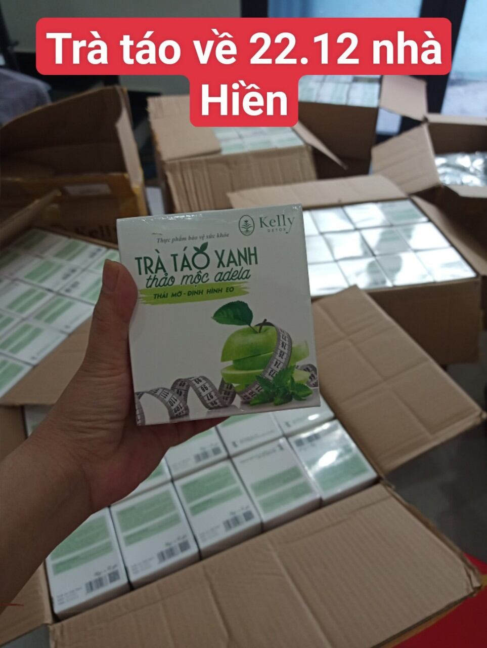 Trà táo xanh giảm cân kelly