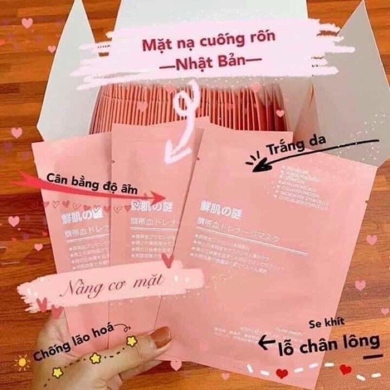 COMBO 10 MIẾNG MẶT NẠ NHAU THAI CỪU CUỐN RỐN