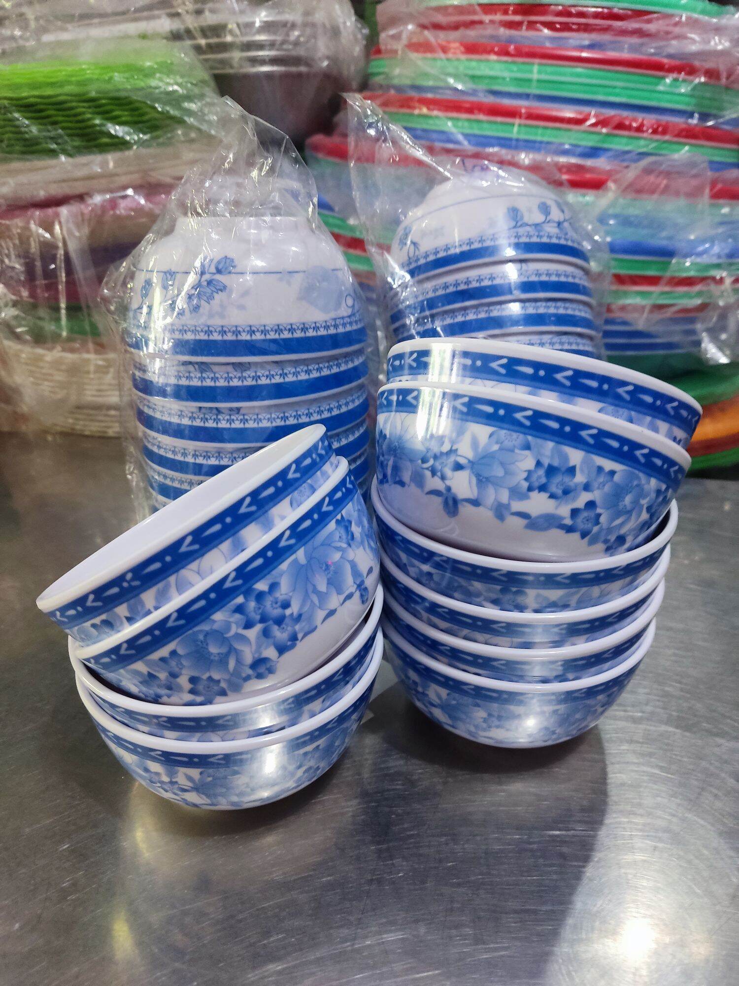 10 CHÉN BÔNG DÙNG ĂN CƠM NHỰA MELAMINE .