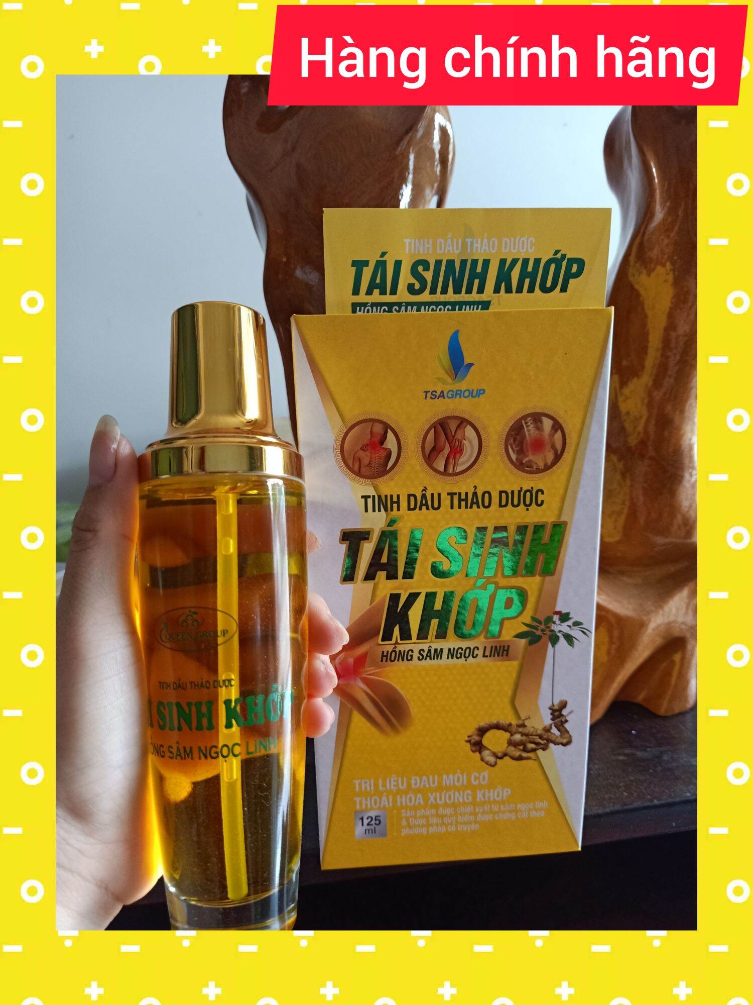 Tinh dầu tái sinh khớp hồng sâm ngọc linh 100ml