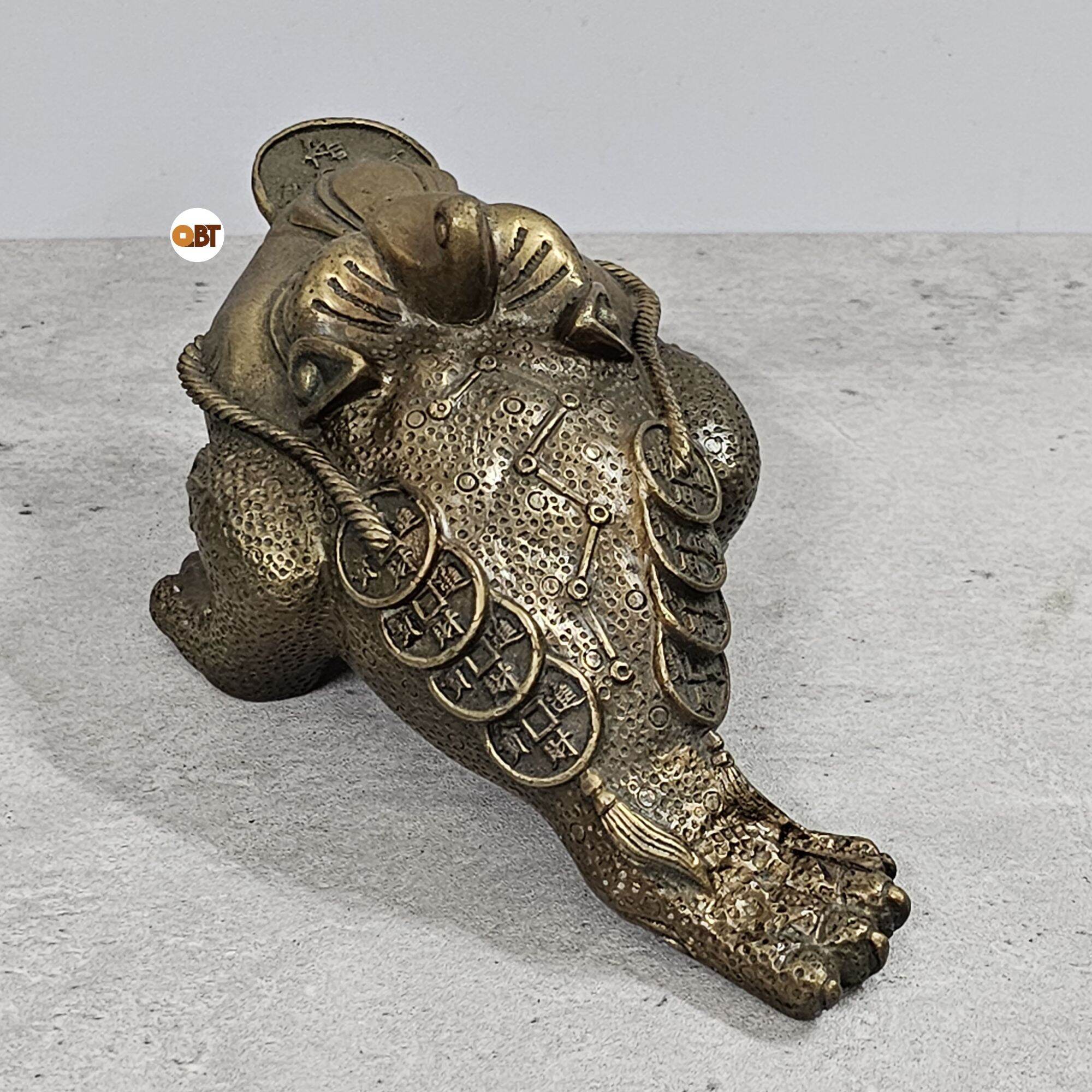 Cóc 3 chân - thiềm thừ bằng đồng phong thuỷ