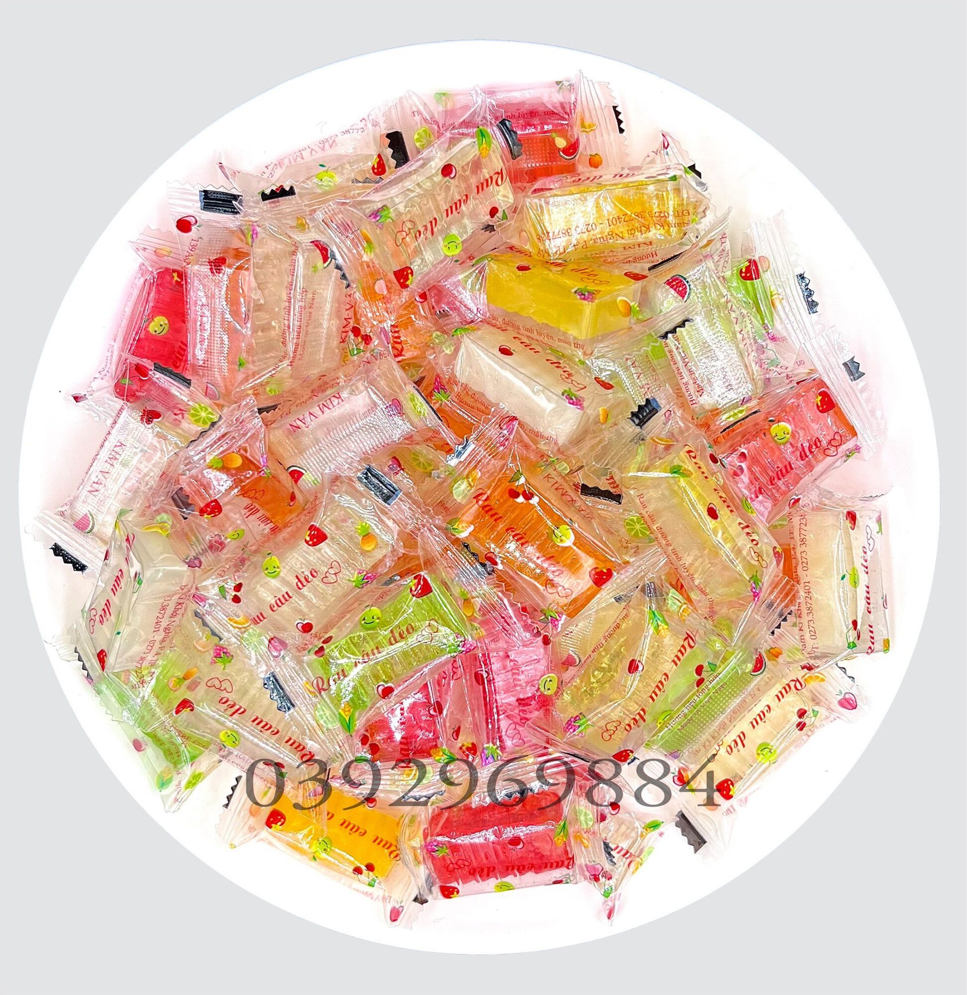 Mứt rau câu dẻo thơm ngon 250g/ 500g/ 1kg - bánh kẹo- mứt tết- đồ ăn vặt