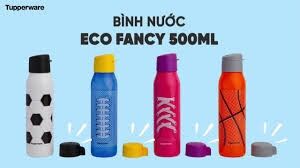 Bình Nước Tupperware Eco Bottle Fancy 500ml, Chai Đựng Nước