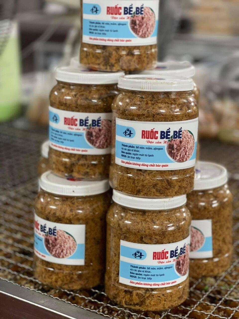 Ruốc bề bề, ruốc tôm nguyên chất không chất bảo quản hộp 500g