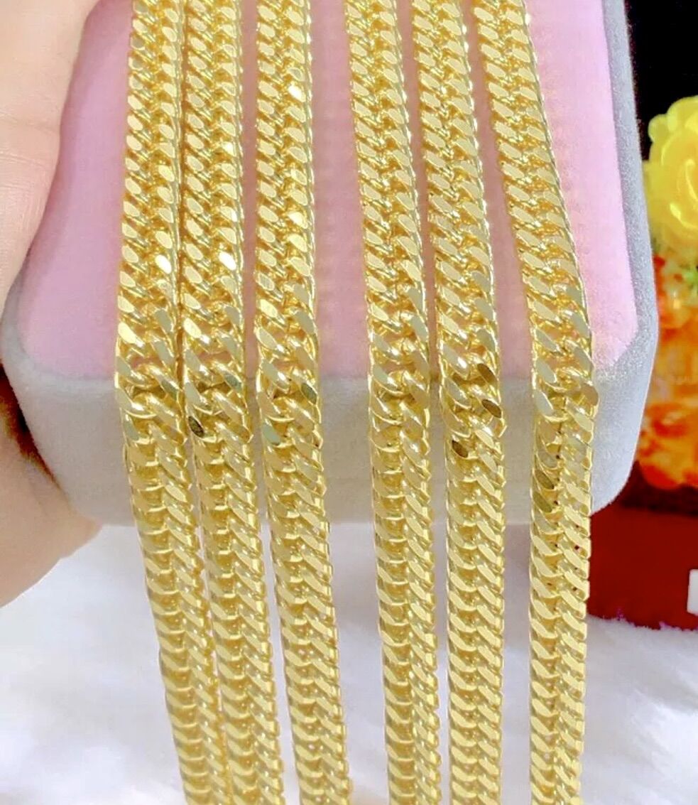 Dây chuyền nam kiểu xích mạ vàng 24k cực đẹp
