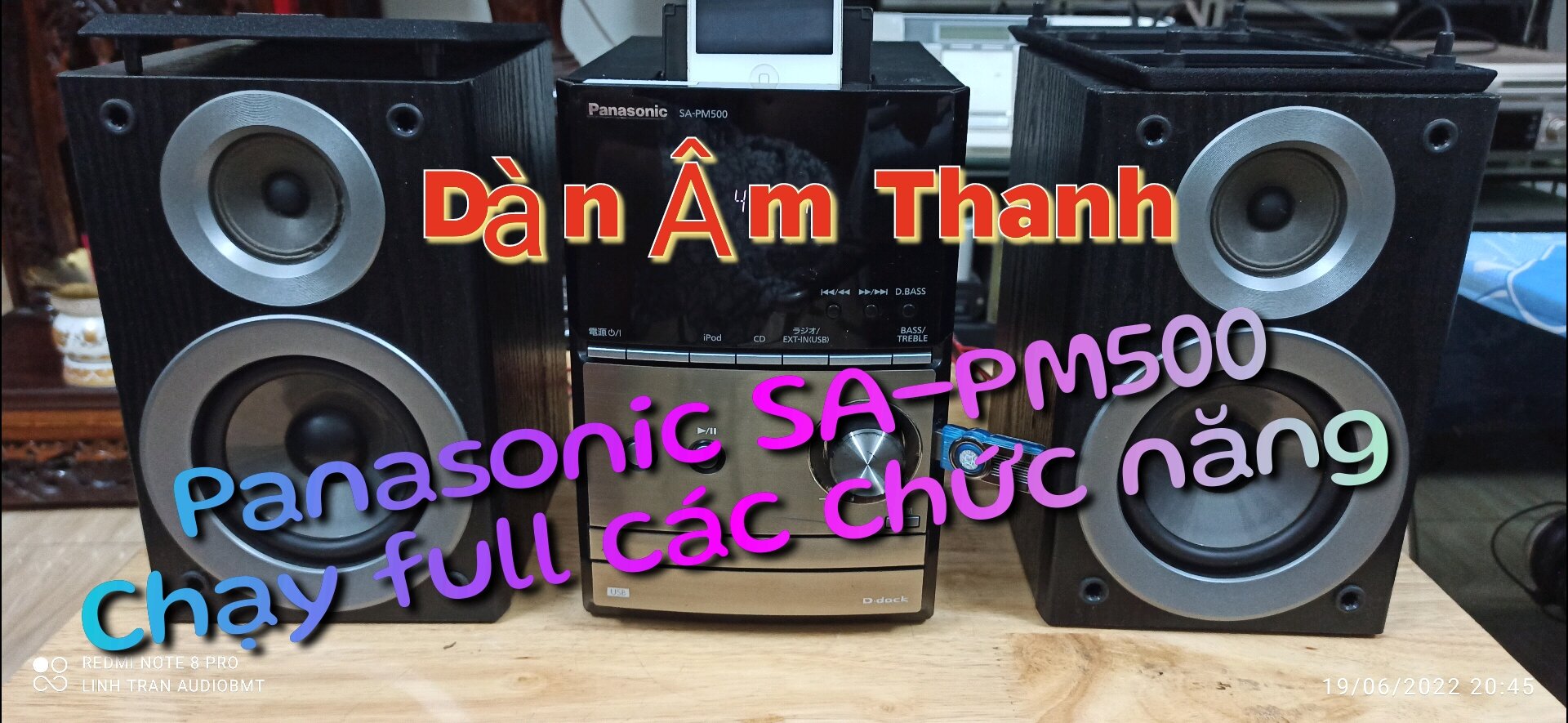 Dàn Âm Thanh Panasonic SA-PM500-Kèm Remote học