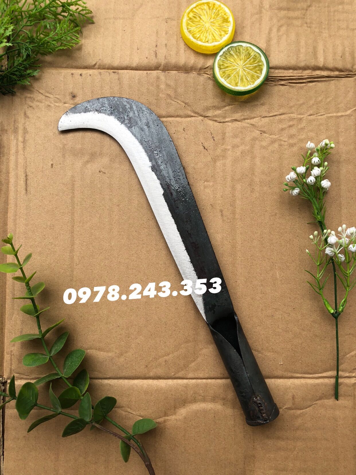 Dao phát cỏ -dao dựa chặt củi chuẩn nhíp xe