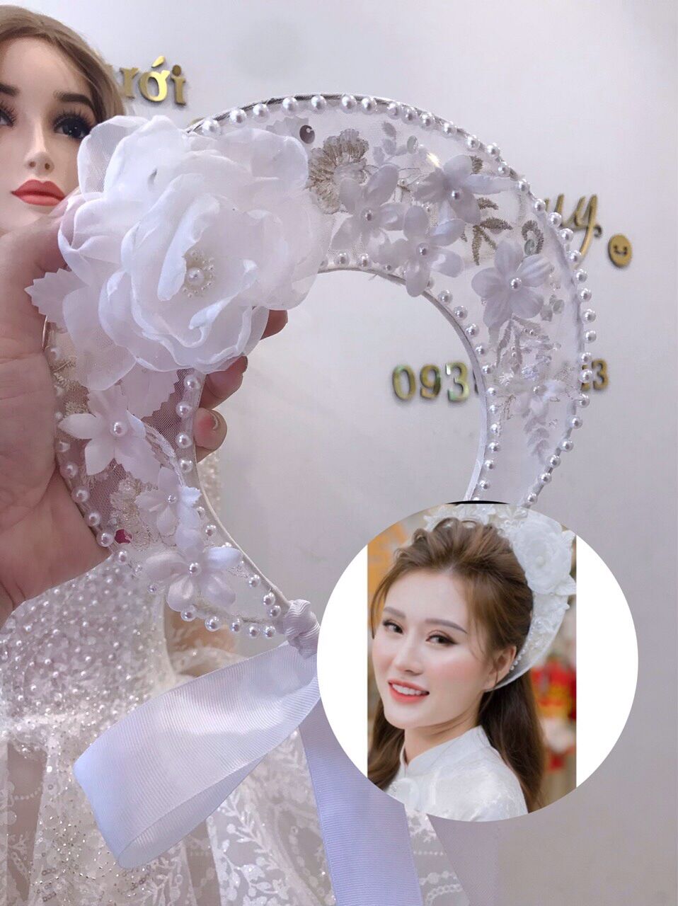 Mấn lưới cô dâu tân thời siêu xinh