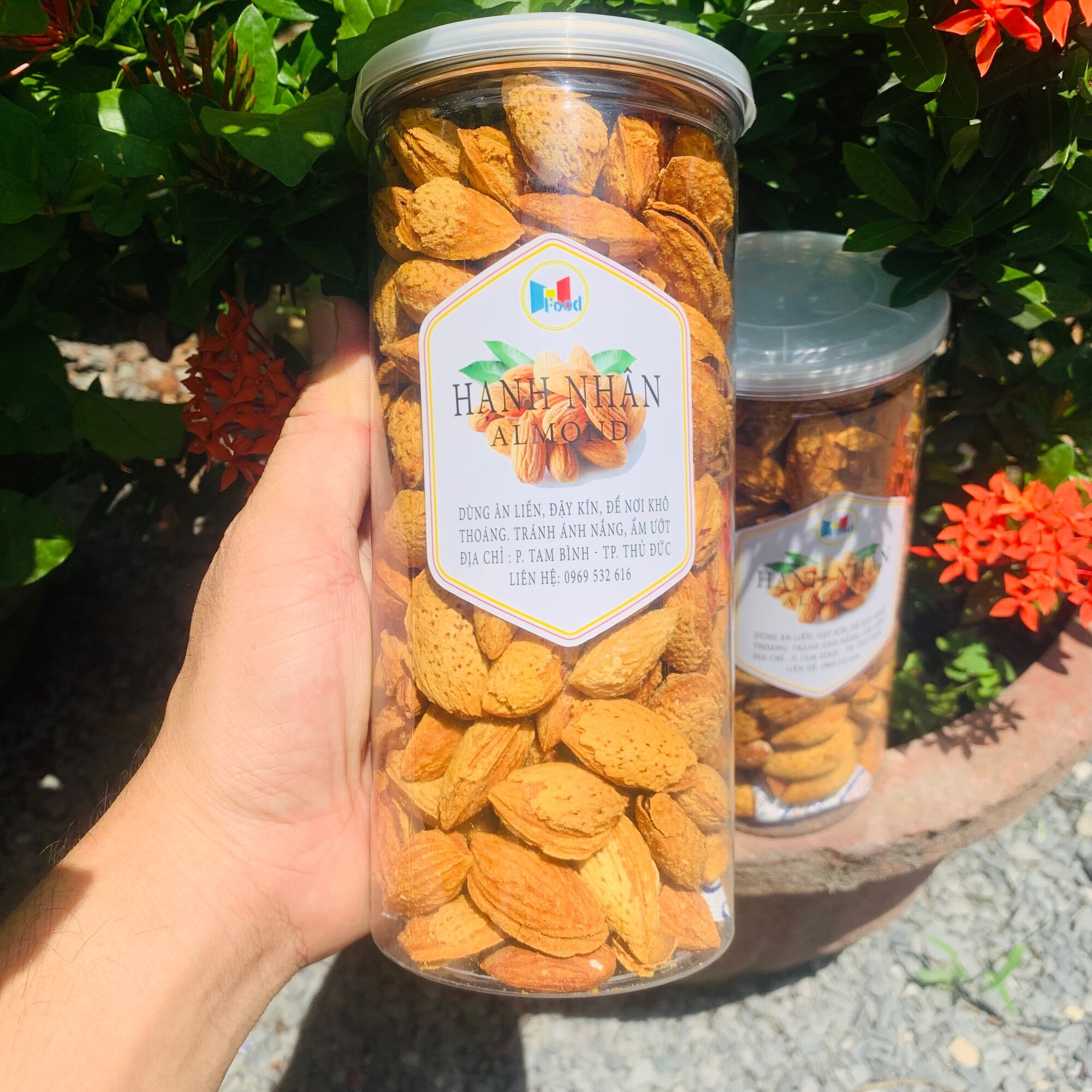 Hạnh nhân rang bơ Lon 500gram