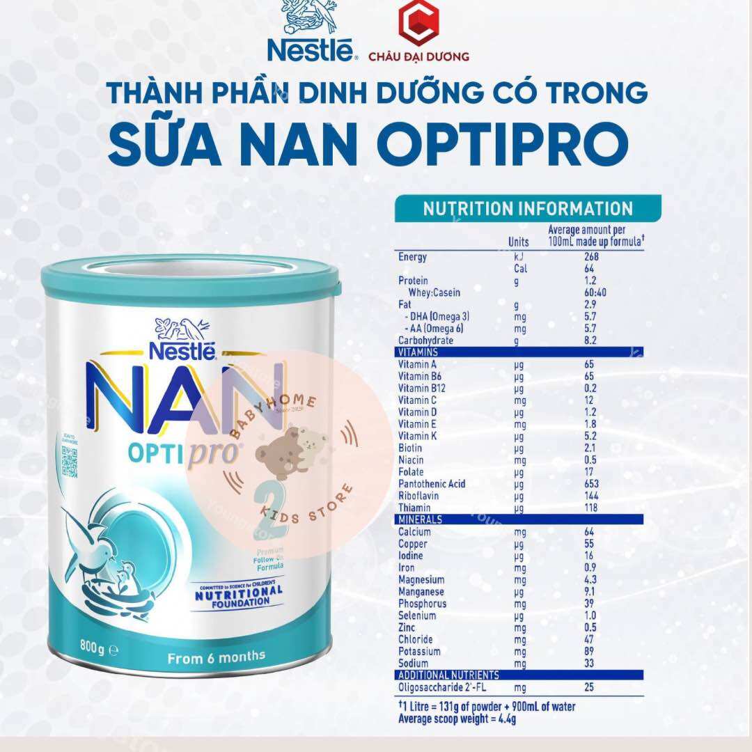 Sữa nan úc optipro hộp 800g đủ số 1 2 3 date 2-5/2025