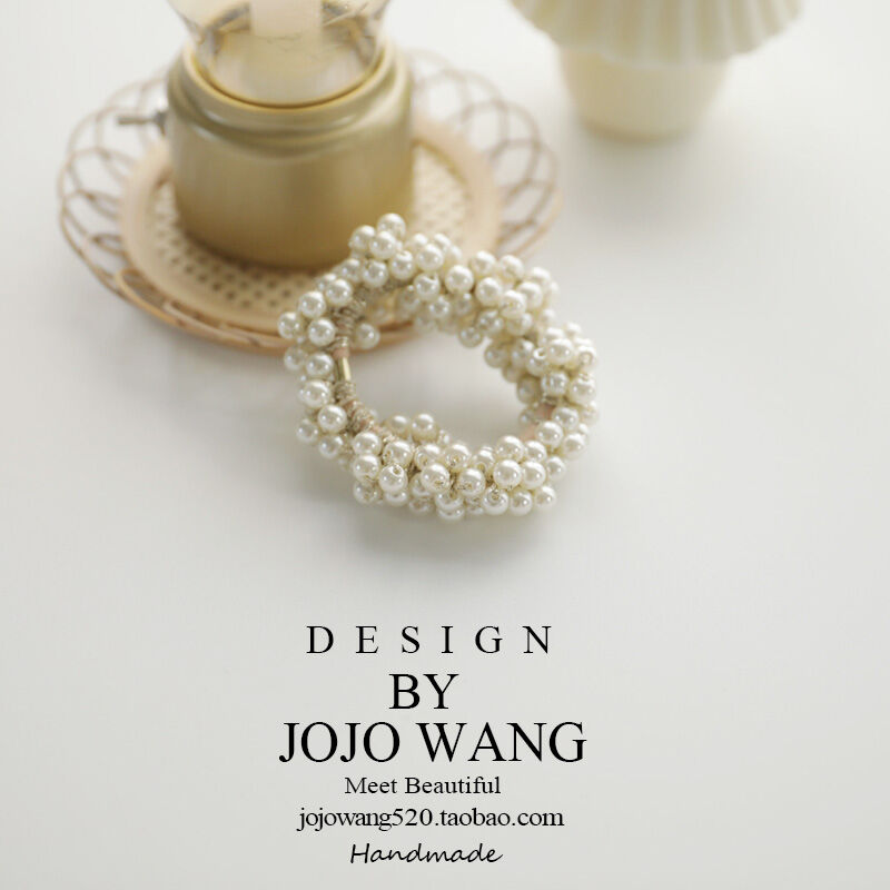 Tinh xảo lại ngày thường ~ dây buộc tóc ngọc trai dây buộc tóc phụ kiện tóc dây buộc tóc dây buộc tóc dây chun buộc tóc pha lê ruột vòng hàn quốc