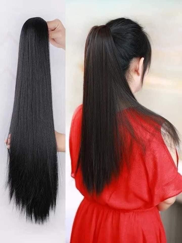 Tóc giả thẳng ngoặm gắp dài thời trang ❇️