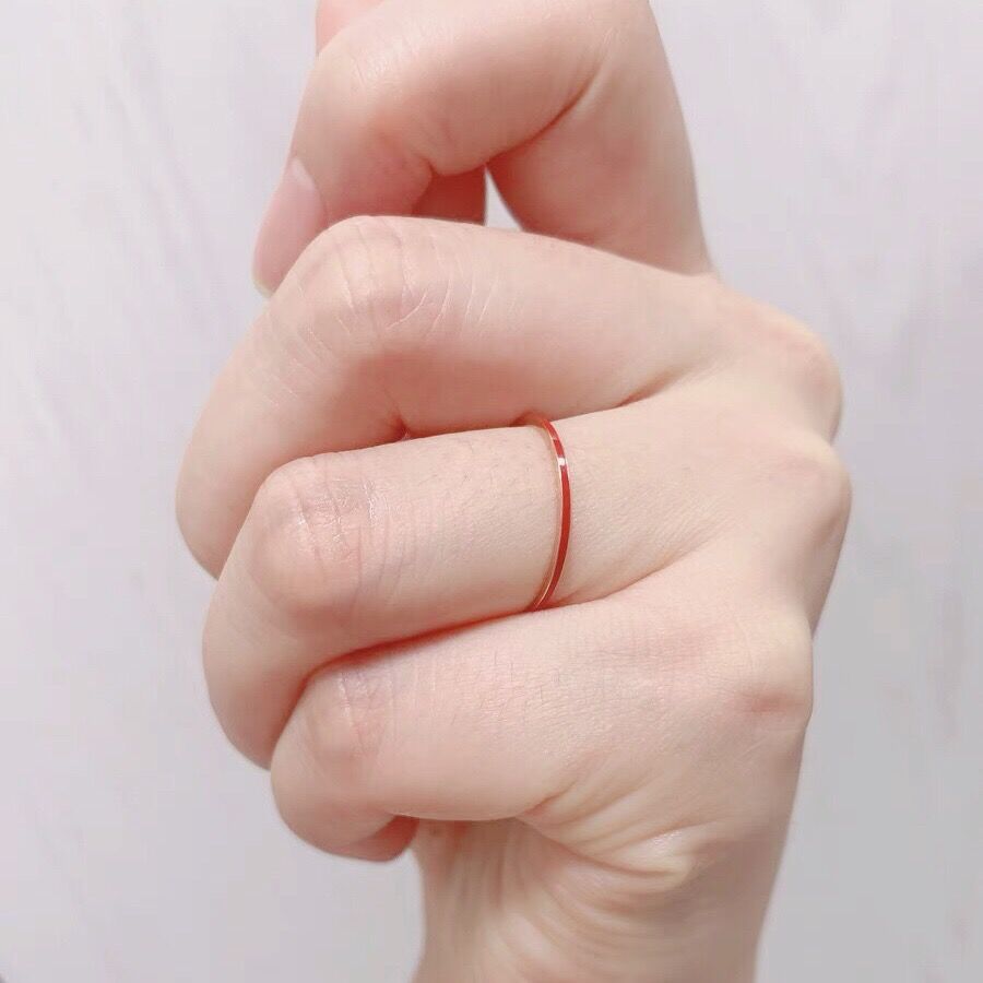 Nhẫn mảnh phong cách normcore nhẫn ngón trỏ sang trọng nhẹ nhàng kiểu nhật cho nữ nhẫn ngón tay thiết kế dành cho số ít người khí chất đơn giản nổi tiếng trên mạng nhẫn khớp ngón tay sành điệu