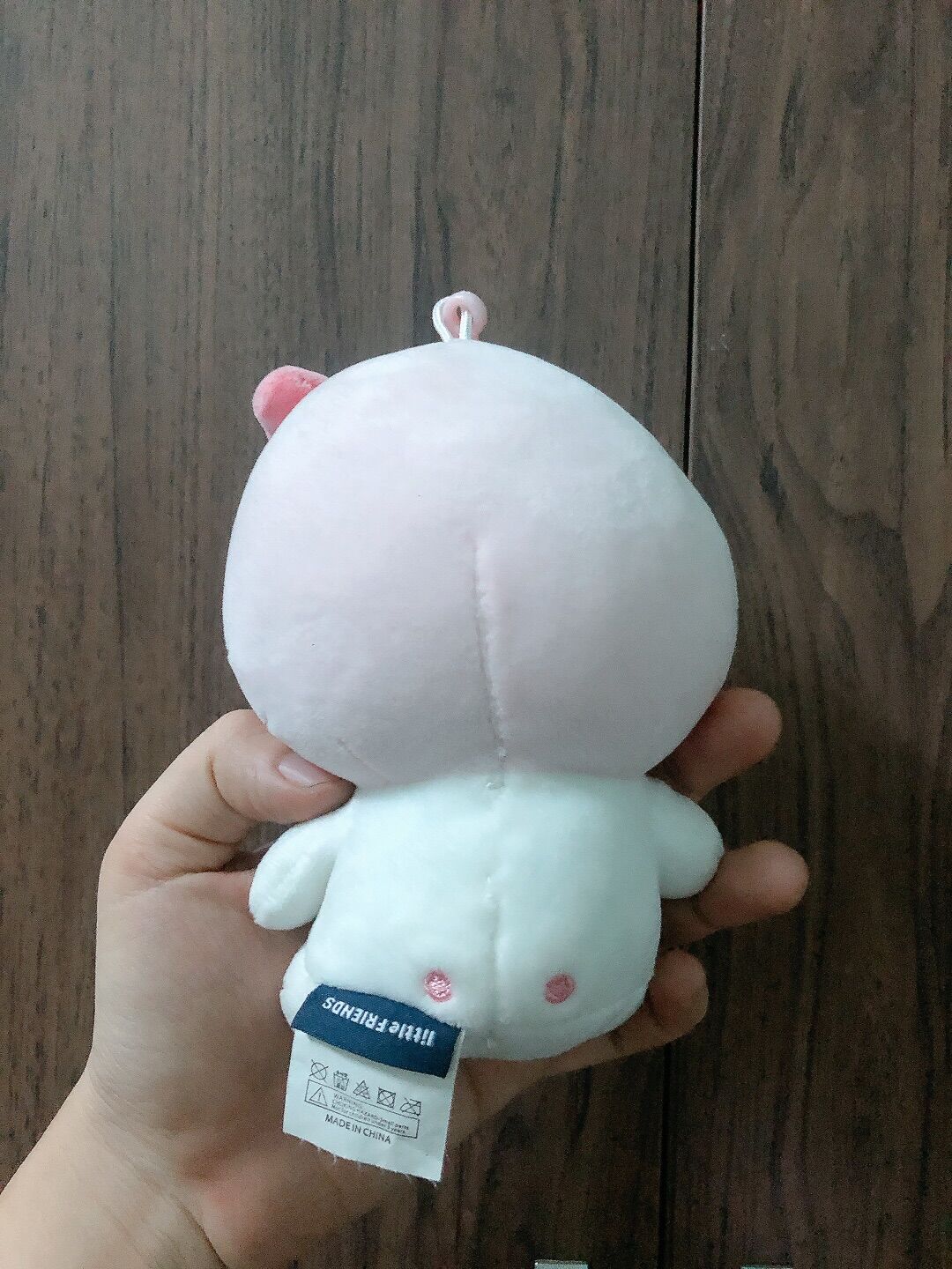 [Apeach Ryan Kakao friends] gấu bông rian đào ôm tim móc khoá sắt chính hãng