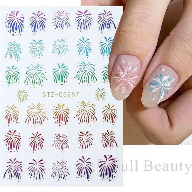 Sticker phaóhoa dán móng tay siêu xinh