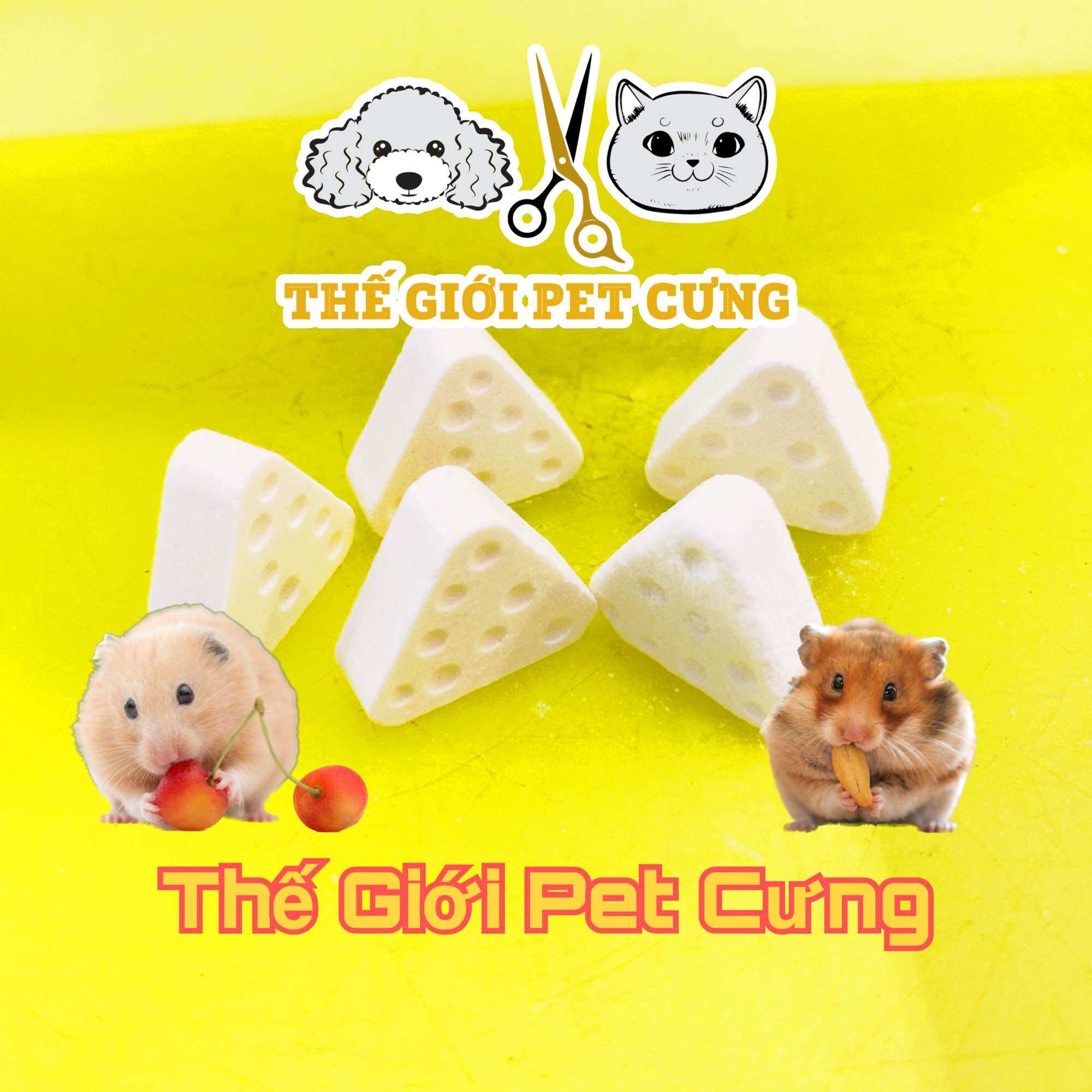 Viên phô mai siêu béo hamster thỏ bọ nhím sóc