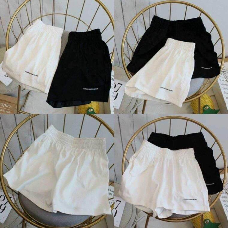 Quần ĐÙI Nữ RỘNG in chữ