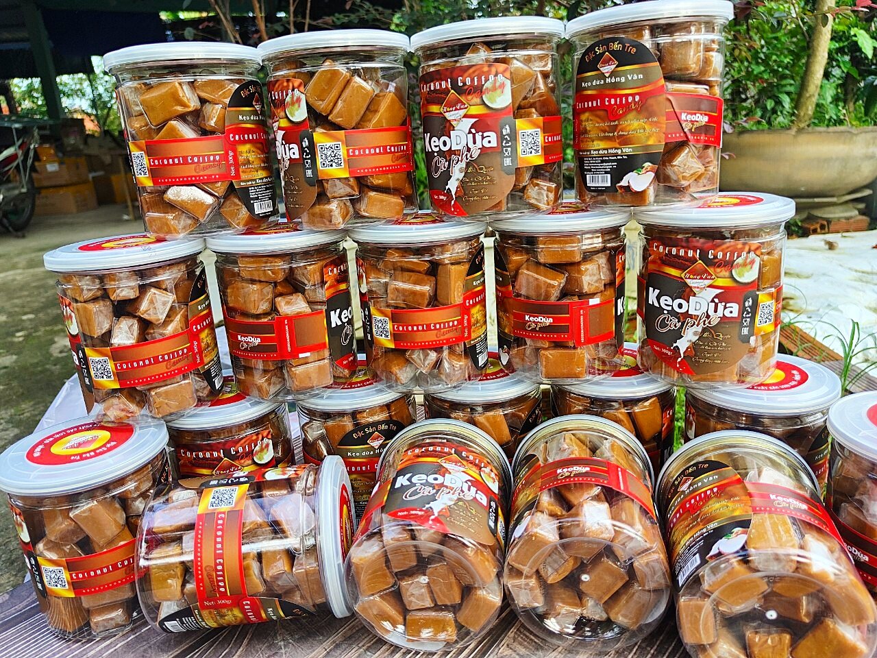 Kẹo dừa cafe Hồng Vân hủ 300g