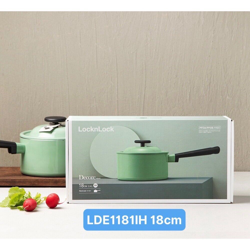 Nồi Decore Lock&Lock LDE1181IH 18CM ( 2,4 L] ( dùng được cho mọi loại bếp )