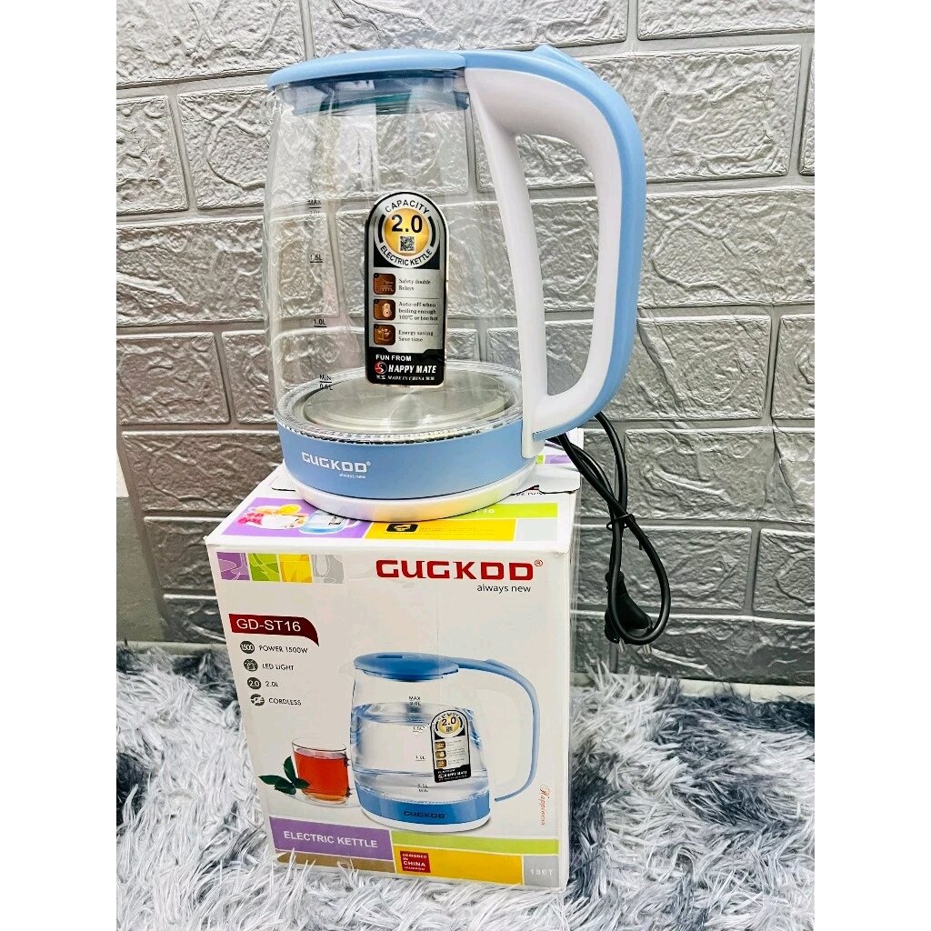 Ấm Đun Thủy Tinh Siêu Tốc  1.8L - 1500W