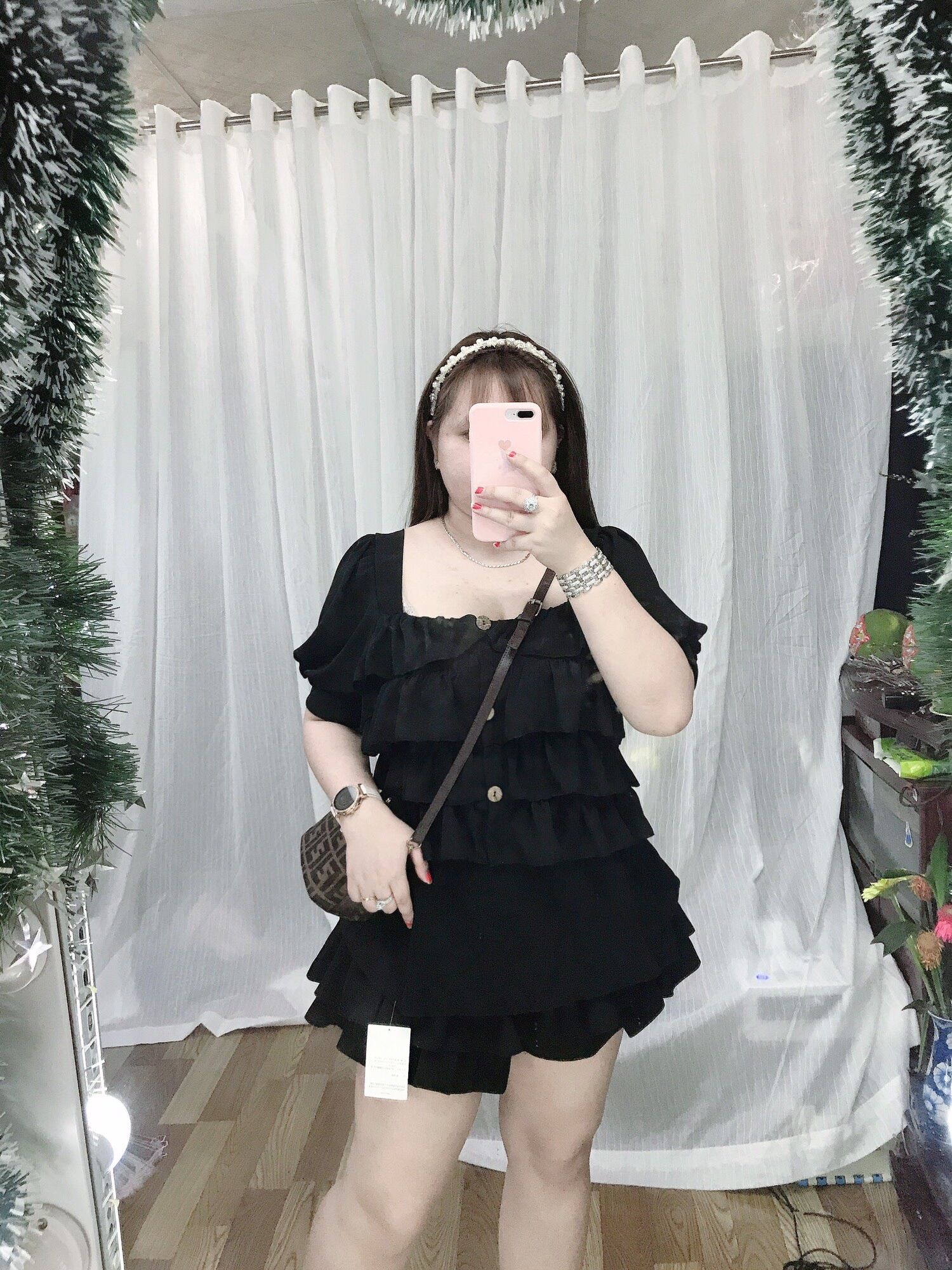 [Bigsize 60-90kg] Áo 4 tầng đính nút