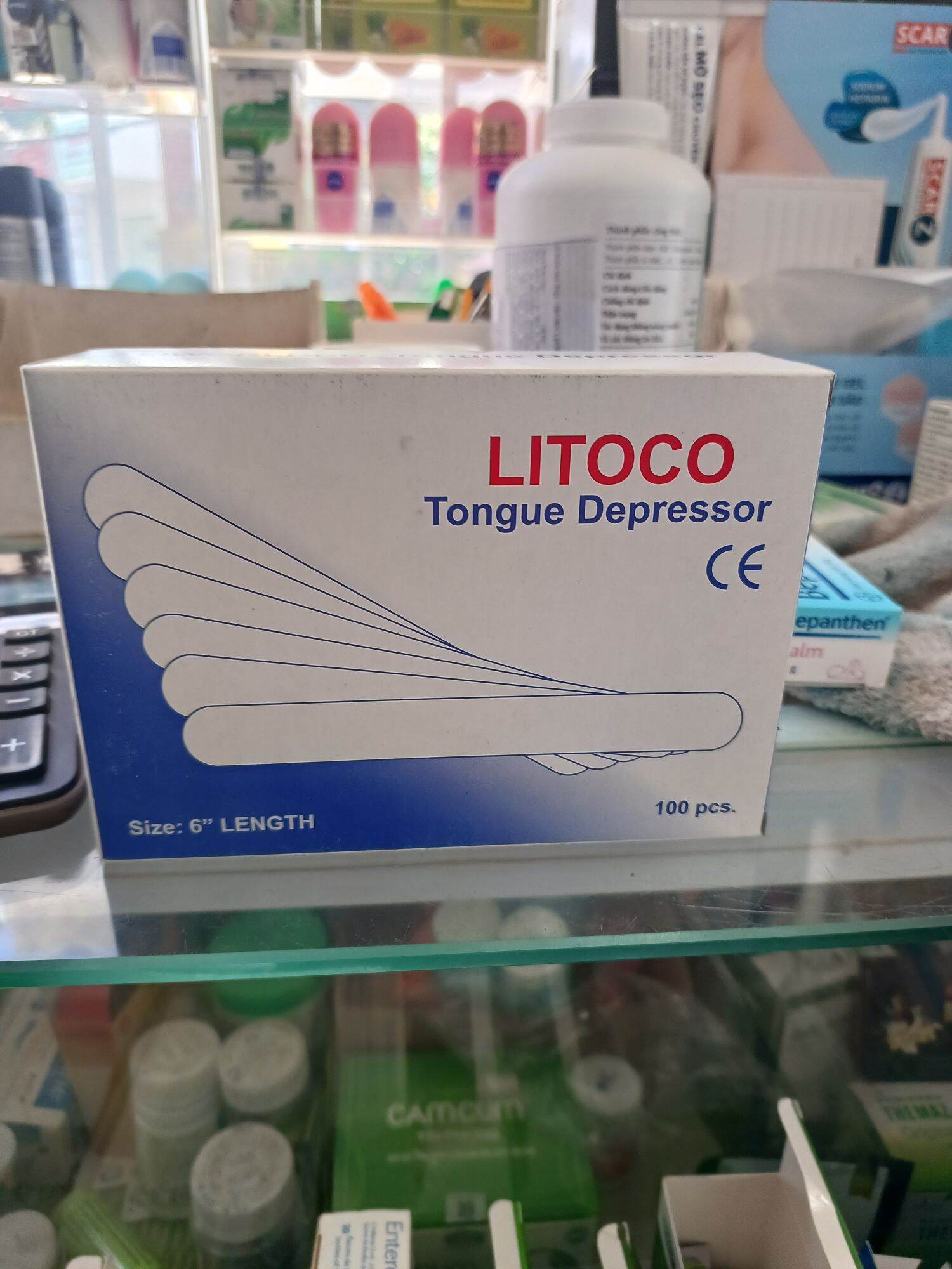 Que đè lưỡi hộp 100 que