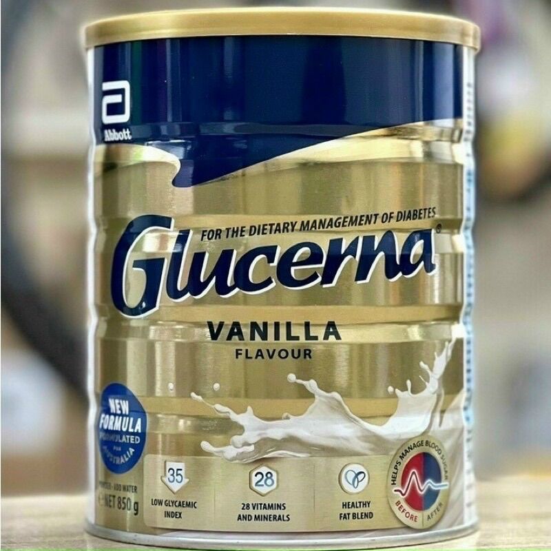 Date 1.2024 hộp sữa bột glucerna classic vanilla flavour 850g úc mẫu mới