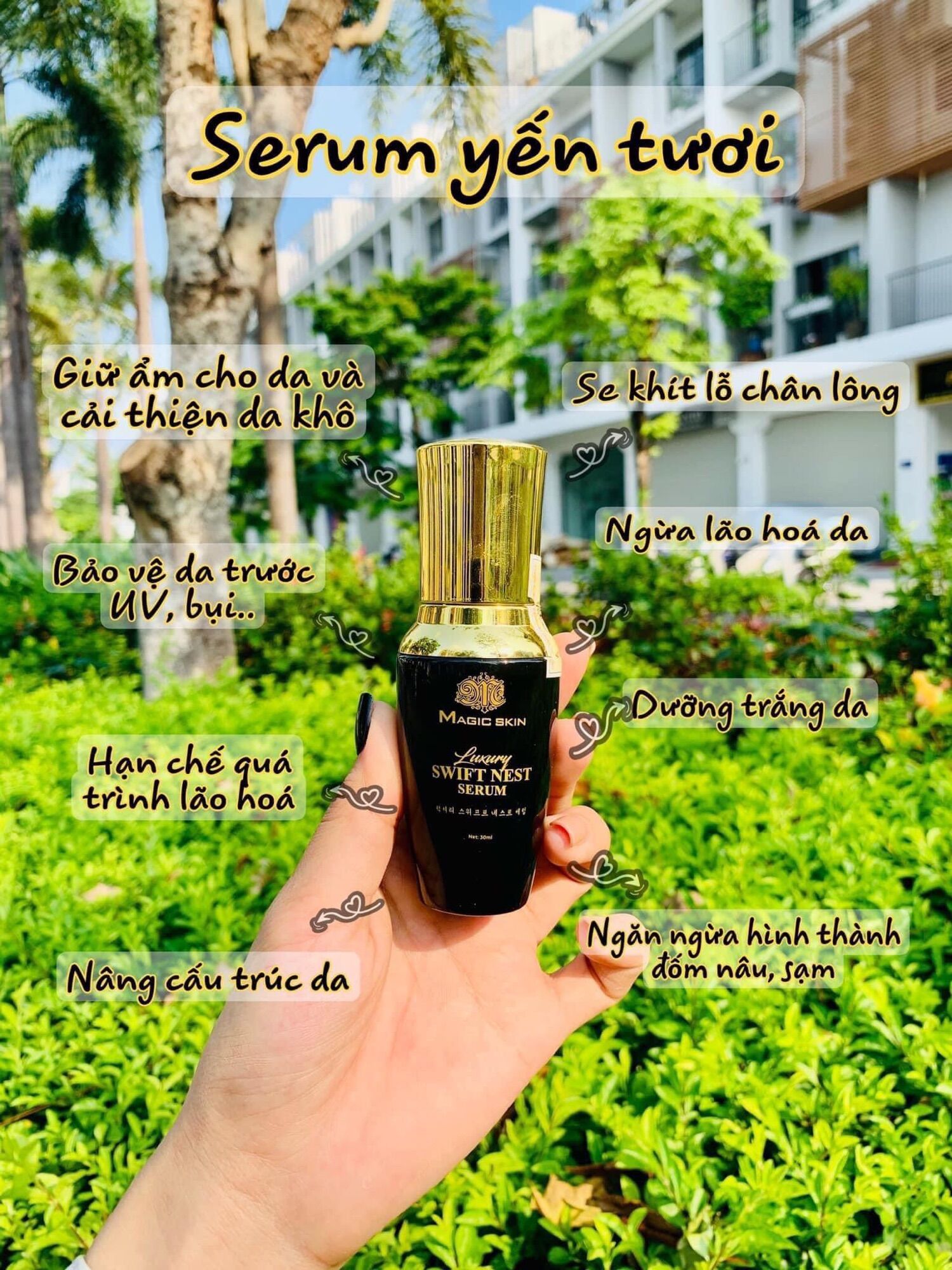 SERUM YẾN TƯƠI ngừa lão hoá (Tặng 2 mặt nạ cừu)